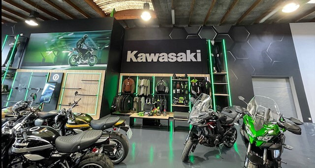 Airtex fotobehang bij Kawasaki in België